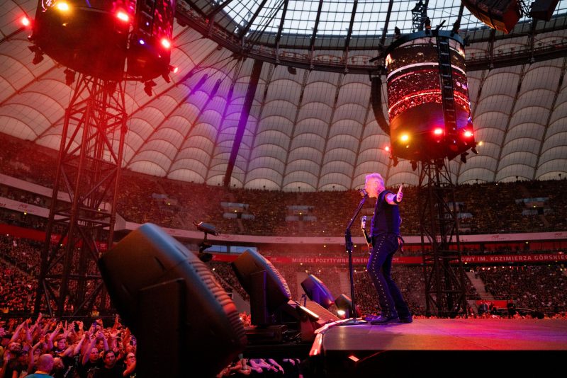 Metallica performs at PGE Narodowy in Warsaw, Poland, on July 5, 2024