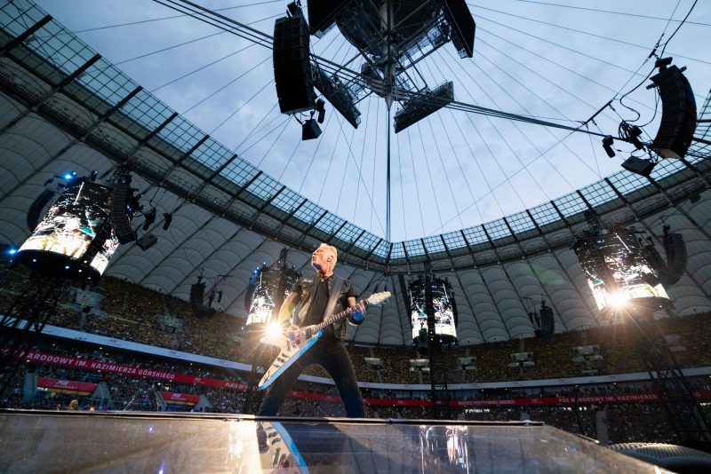 Metallica performs at PGE Narodowy in Warsaw, Poland, on July 5, 2024