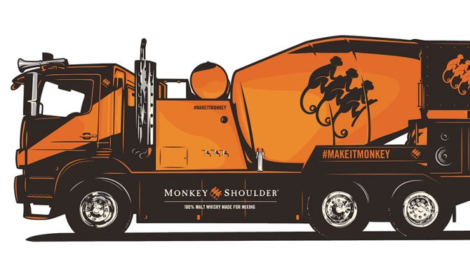 Mixer Truck Monkey Shoulder na Fest Festivalu