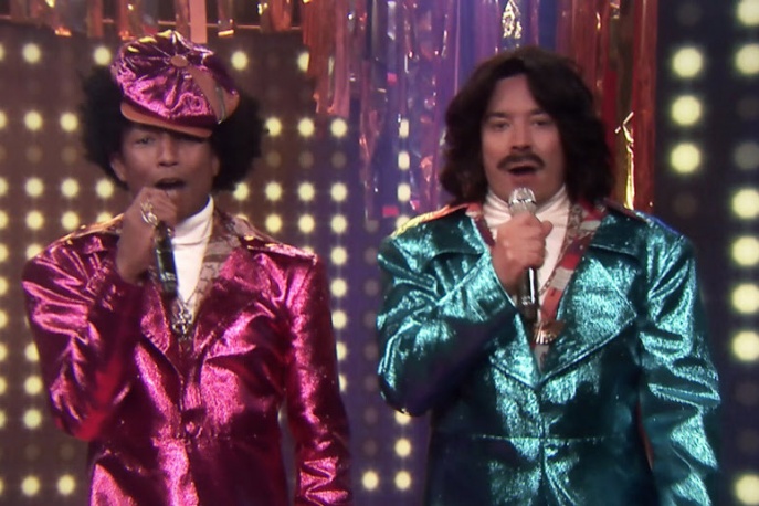 Pharrell Williams i Jimmy Fallon jako duet R&B z lat 80. (wideo)