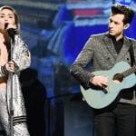 Miley Cyrus i Mark Ronson na scenie SNL