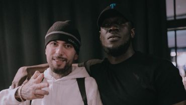 Malik robi pompki ze Stormzym przed koncertem w Stodole
