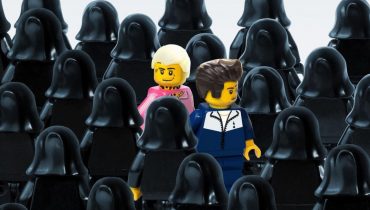 Okładki polskich płyt w wersjach Lego