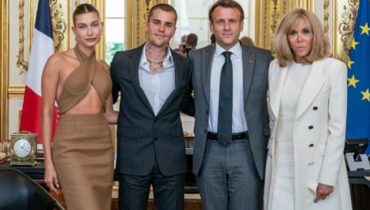 Justin Bieber spotkał się z prezydentem Francji. Buty gwiazdora wzbudziły spore kontrowersje