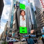 Natalia Szroeder na Times Square w Nowym Jorku