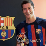 Robert Lewandowski i jego FC Barcelona zagrają z logotypem kanadyjskiego rapera na koszulkach