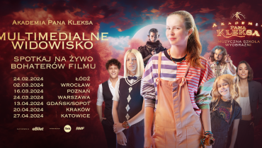 Filmowe i muzyczne gwiazdy wystąpią w Akademii Pana Kleksa na żywo