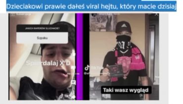 Młody fan Szpaka dissuje White Widow. To właśnie od ataku na niego rozpoczął się beef