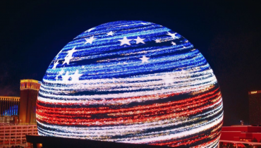 Aresztowano mężczyznę, który wspiął się na Las Vegas Sphere