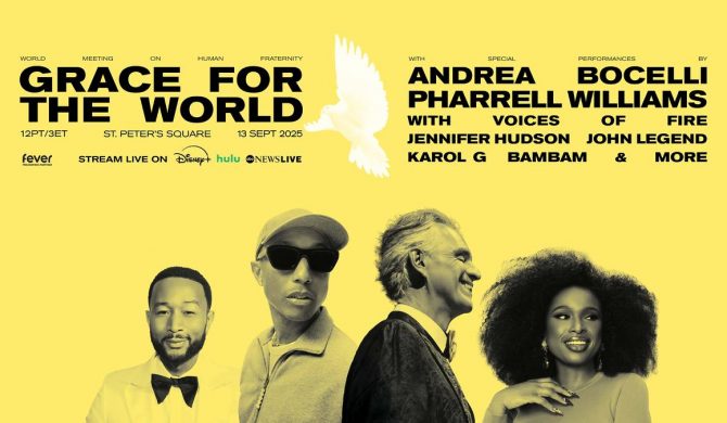 Pharrell Williams i Andrea Bocelli współreżyserami historycznego koncertu w Watykanie