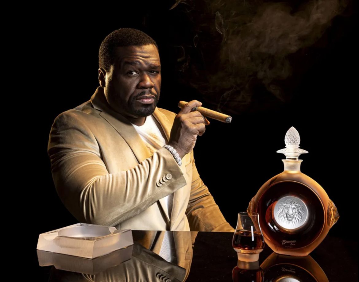50 Cent wprowadza na rynek luksusowy koniak Branson 505. Cena butelki trunku szokuje