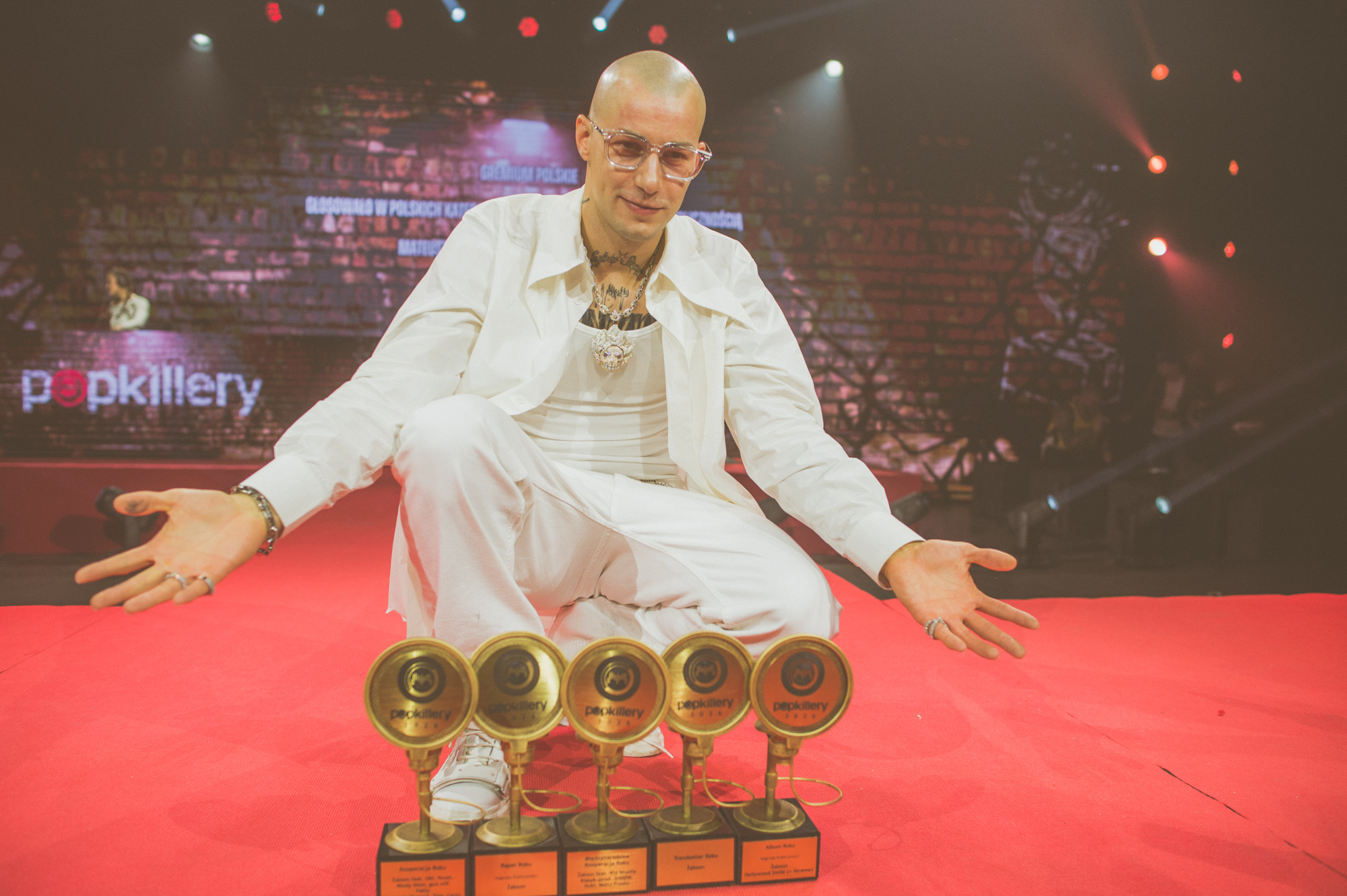 Popkilery 2026: Najważniejsze nagrody hip-hopowe w Polsce rozdane. Triumfuje Żabson