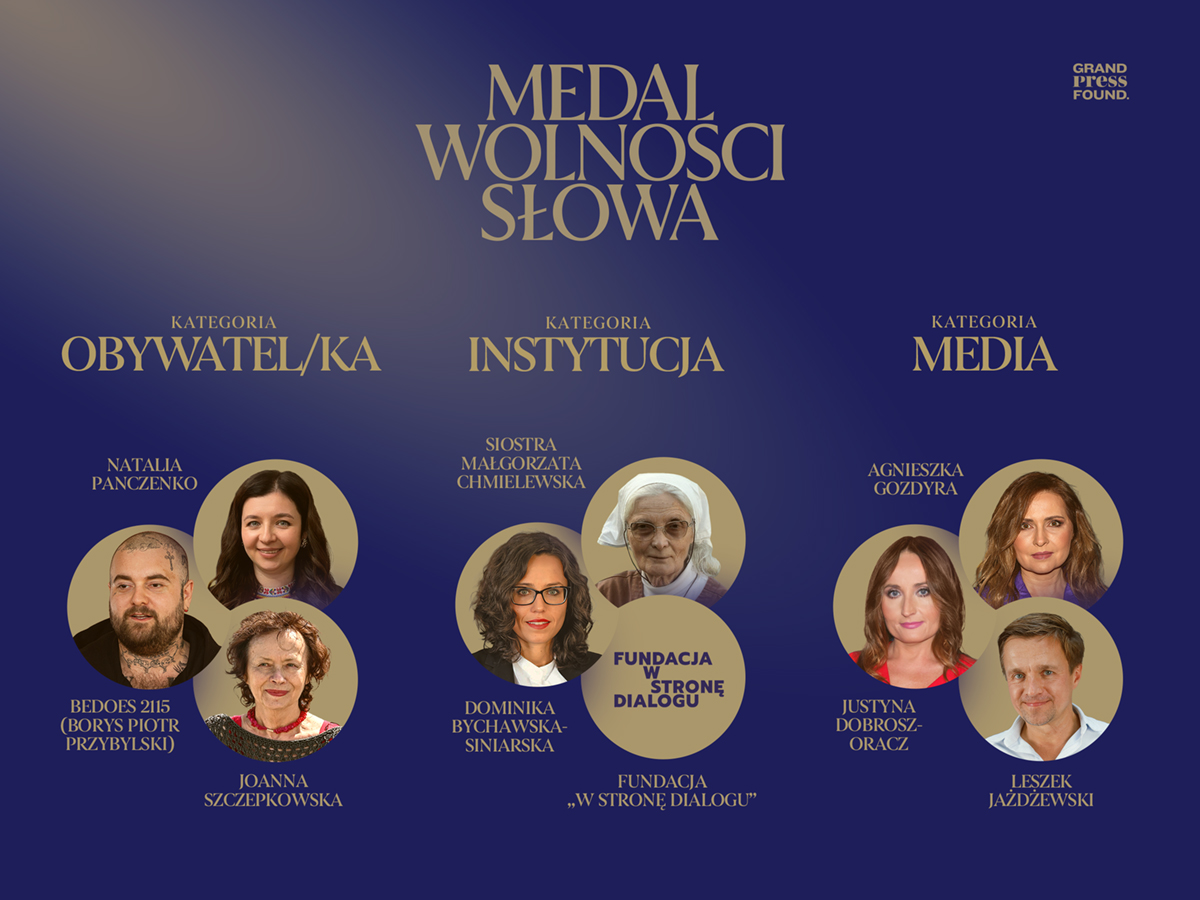 Grand Press nominował Bedoesa do Medalu Wolności Słowa