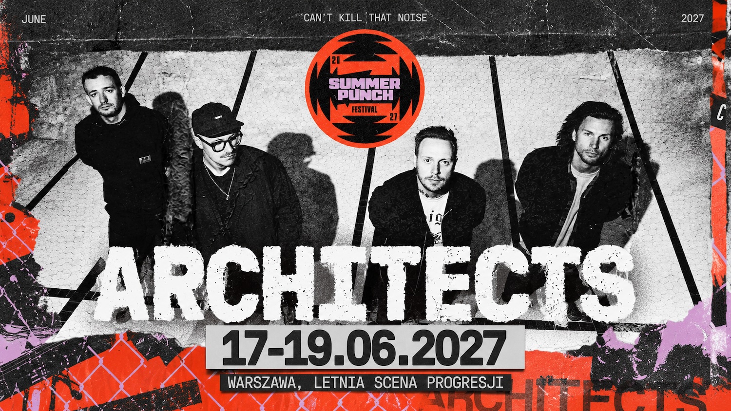Architects pierwszym headlinerem Summer Punch Festival 2027. Festiwal wraca w trzydniowej formule