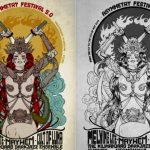 Znakomita grafika projektu Malleusa dla Asymmetry Festival 5.0