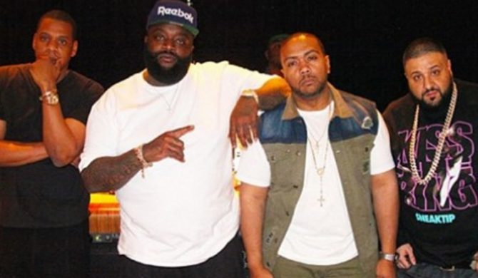 Jay-Z, Rick Ross i Timbaland w studiu