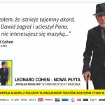 Leonard Cohen w warszawskim metrze